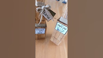 QUICK INSPIRATION II TUMBLING TOWER BLOCKS RUSTIC BOTTLES II #DAILYSHORTS II JENGA BLOCKS CRAFTS II