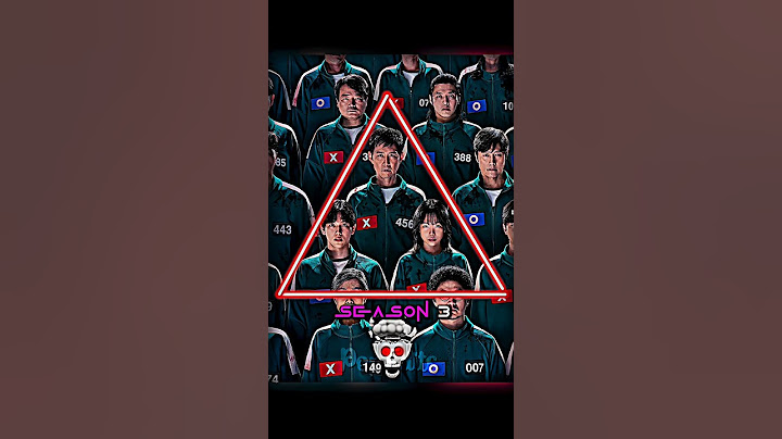 Squid Game 3 finalist ☠️