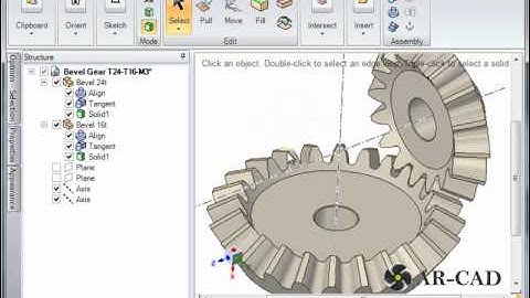 SpaceClaim Tutorial on Bevel Gears: Assembly Conditions: SC-Motion