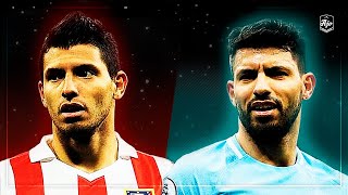 Agüero in Atletico Madrid vs Agüero in Manchester City | HD