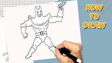 How to Draw Man Ray on Spongebob Squarepant