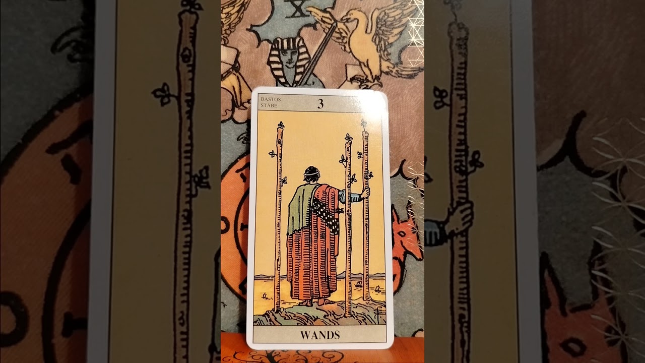 Lunedì 🥴..carta di oggi il tre di bastoni ➡️ mi allaccio le scarpe e parto!