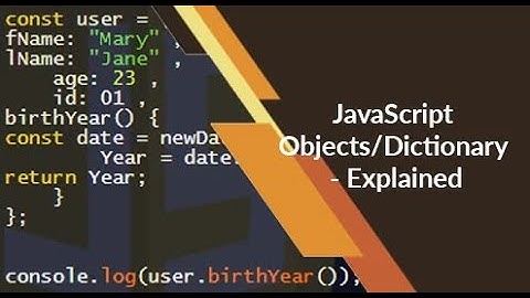 make dictionary || java script || vs code || using const || #1