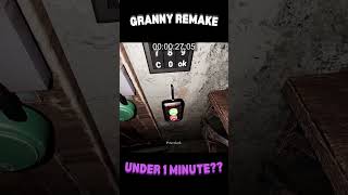Granny REMAKE 1 minute SPEEDRUN