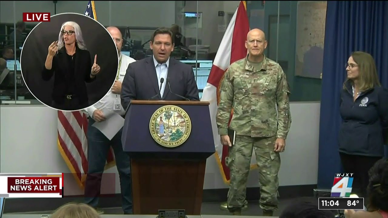 Gov. DeSantis gives 11 a.m. Monday update on Hurricane Ian - YouTube