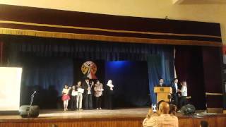 تكريم طلاب مدرسة يوسف جاد الله في مسابقة الفنون المسرحية 2015
