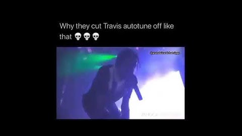 Dj Cuts Travis Scott’s Autotune During Live Show! (Meme)