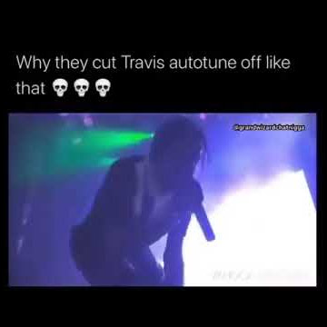 Dj Cuts Travis Scott’s Autotune During Live Show! (Meme)