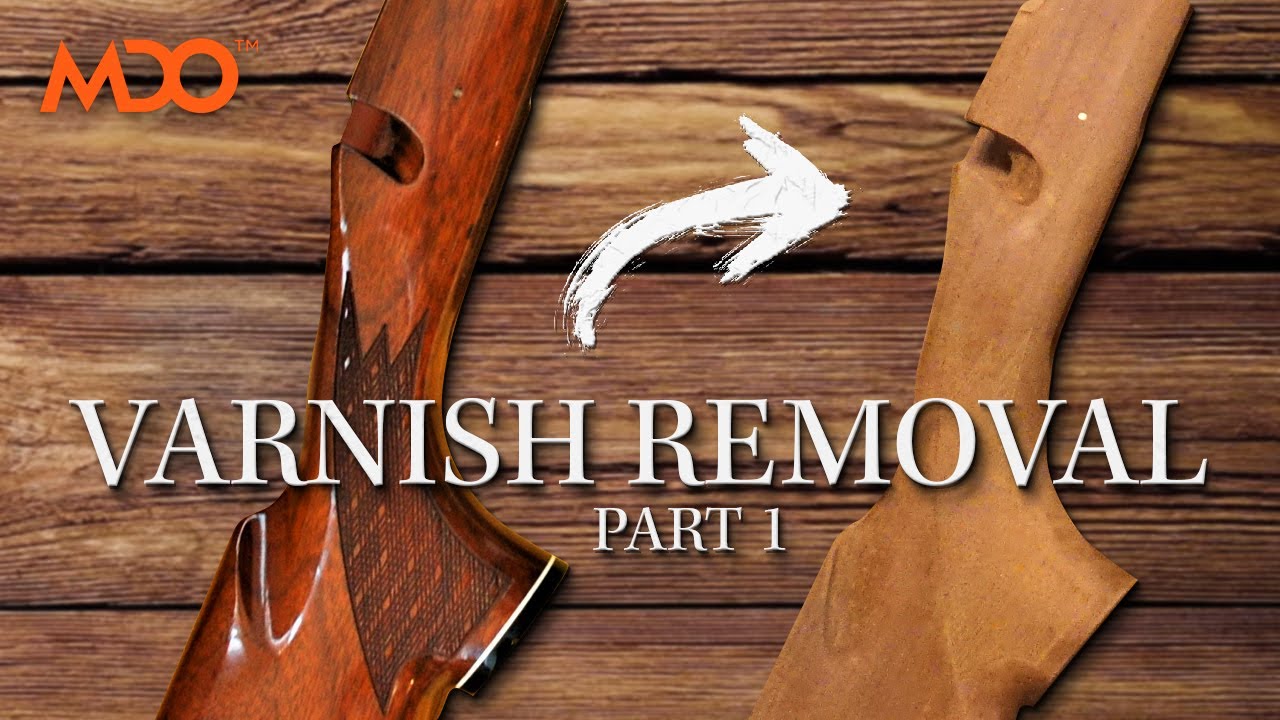 Stock Redesign, (Pt. 1) Removing Gun Stock Varnish! Citristrip Removal For Carving \U0026 Restoration!