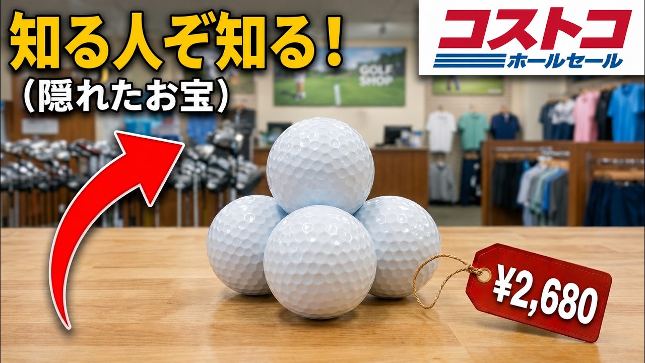 値引なし!コストコ 新品ゴルフボール〔白〕計6ダース（72個）（番号1234） みんなが見逃しているコストコのゴルフボール5選。でも実は“掘り出し物