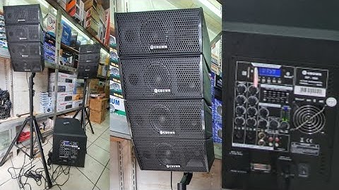 Active Mini Array + Subwoofer Setup / Crown Bf488 / 4" Mid x 8 / 3" Tweeter  x 8 / 12" Woofer x 1