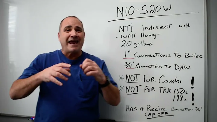 NTI N10-S20W Wall Hung Indirect Water Heater