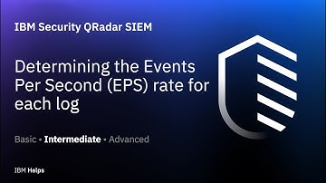 QRadar: Determining the Events Per Second (EPS) rate for each log