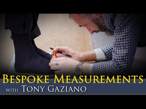 Bespoke Shoe Measurements With Legendary Lastmaker Tony Gaziano