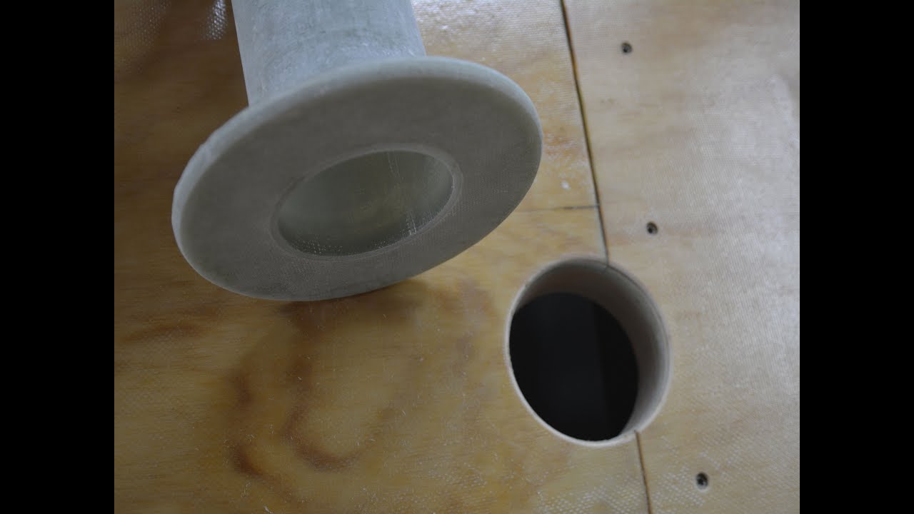 Picture of First Exhaust Port Ready - Raised Sheer Trimming and Plywood Goes On ...