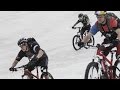 Downhill mtb training through snow mud and rocks