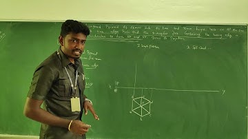 Projection of Solids|Problem-10(Triangular Face Perpendicular to HP & VP)|Unit:3