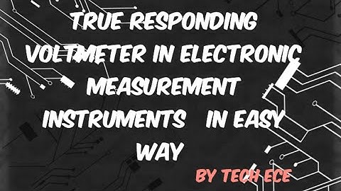 true RMS responding voltmeter