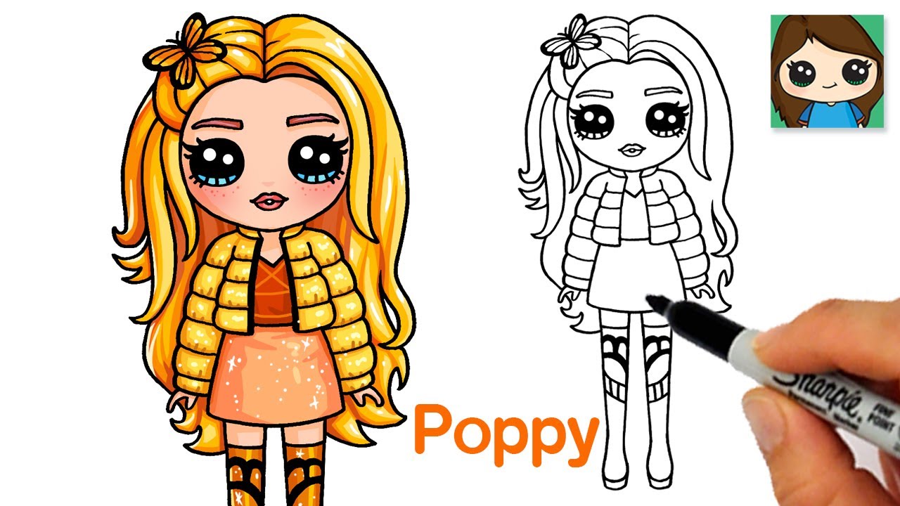 How to Draw Poppy | Rainbow High Fashion Doll - YouTube