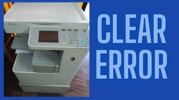 HOW CLEAR ERROR IN CANON IR 2520 || 2525 || 2545 || 2535||2318||2420||2018N||2016||2320||2020