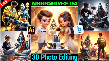 Maha Shivratri 3D Ai Photo editing tutorial || 100% Viral Instragram Maha Shivratri image editing ||
