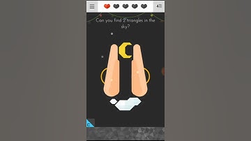 Tricky Test 2 level 74 Can you find 2 triangles in the sky Walk-through