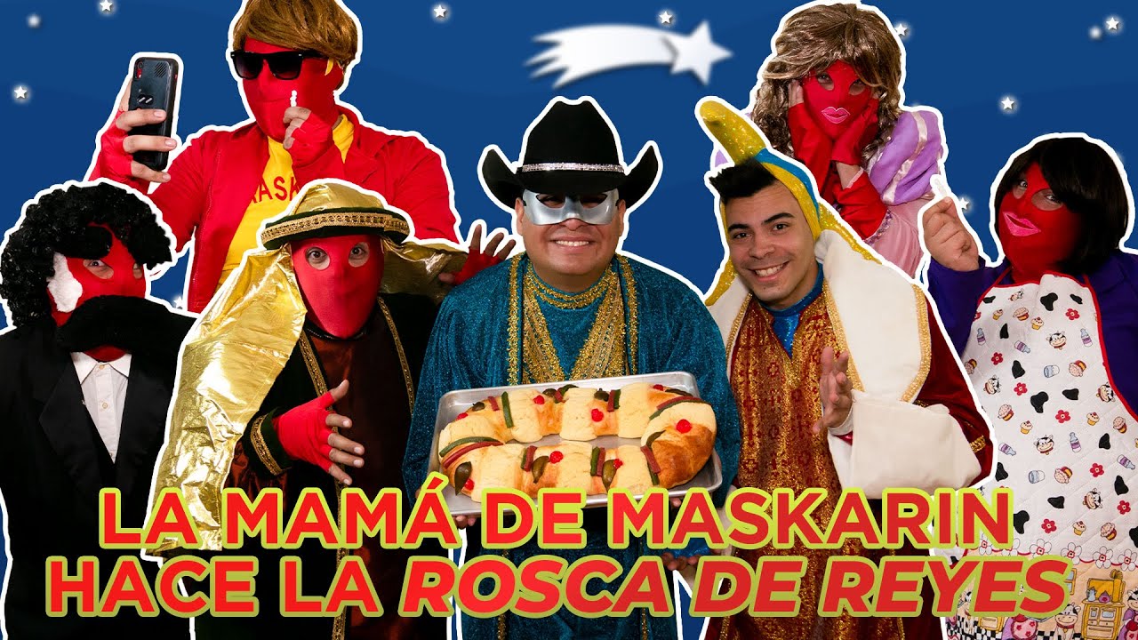 La MAMÁ de MASKARIN hace la Rosca de Reyes - Manito y Maskarin - YouTube