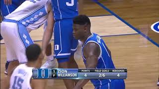 Duke vs North Carolina Mens College Basketball Every Point First Half Highlights 03 15 2019