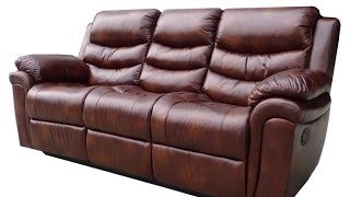 Leather Recliner Sofa