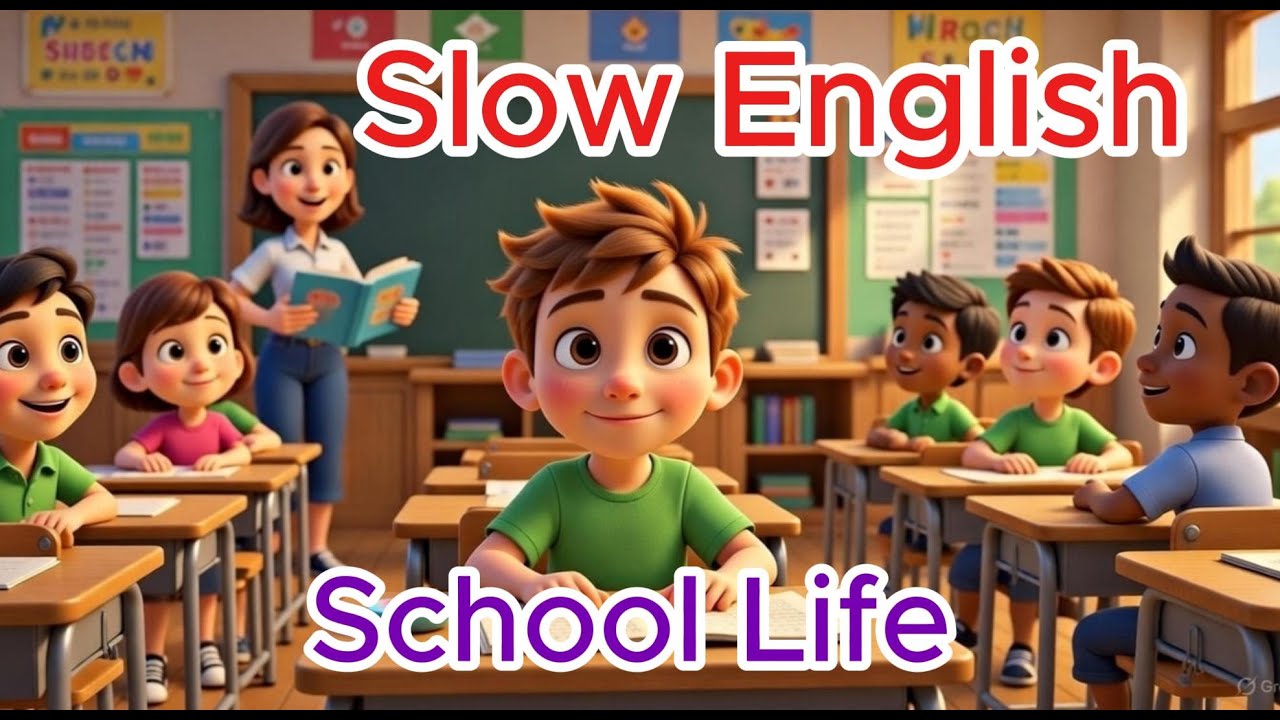 School Life at Elementary School｜Easy Daily English ｜Slow English for Kids & Parents｜親子日常英文慢速學習