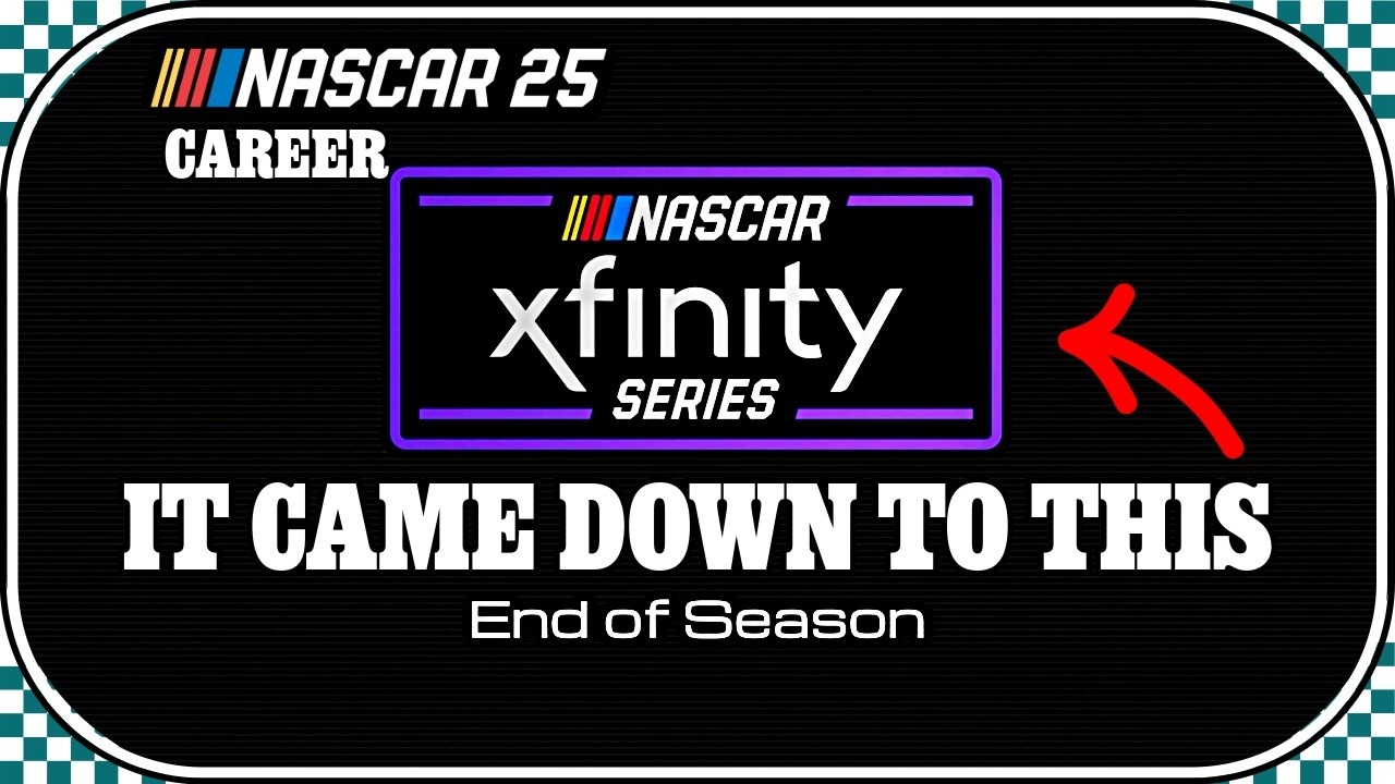 The championship came down to the final race NASCAR 25 career mode