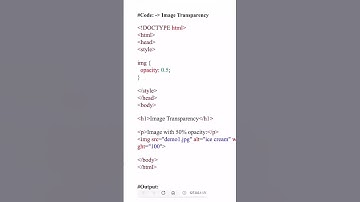 Opacity in CSS | #CSS