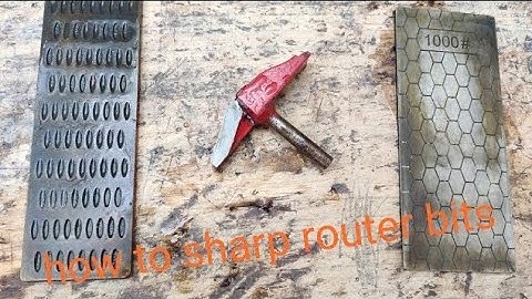How to sharpen your own router bits with a diamond hone || DIY SHARP #kumafurniture #841