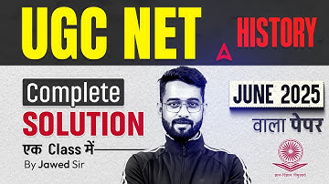 UGC NET History | UGC NET History Previous Question Papers With Answers 2025 By Jawed Sir