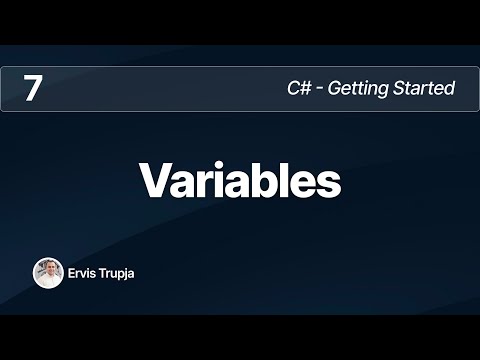 7. C# - Variables