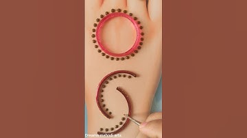 Easy and simple 1mint trick mehndi design|#mehndi  back hand mehndi design #dreamsmehndiarts