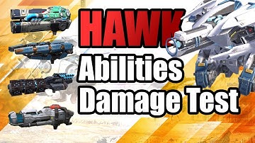 War Robots : Hawk 12mk2 Abilities Damage Test