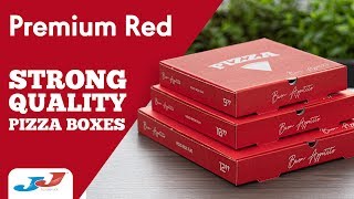 Jj Foodservice Pizza Box Range - Red Premium With White Inner