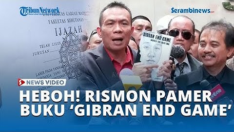 Sebelum Diperiksa Polisi, Rismon Sianipar Pamer Buku ‘Gibran End Game: Wapres Tak Lulus SMA’