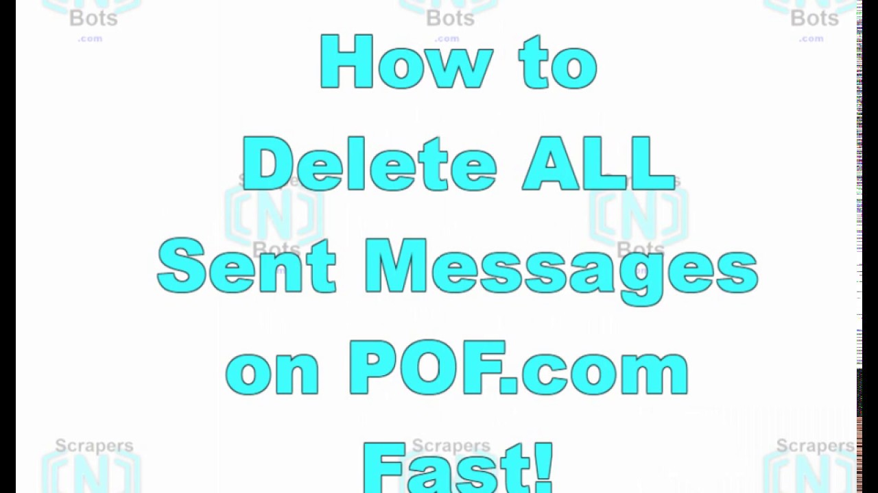 Pof delete account messages