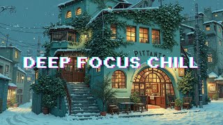 Cozy Winter Mornings ~ Chillhop Beats &amp; Gentle Snowfall for Deep Focus