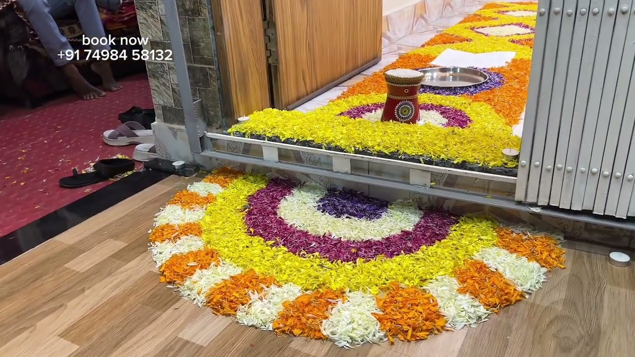 Bride welcome decoration flower entry decoration wedding welcome decoration contact no 7498458132