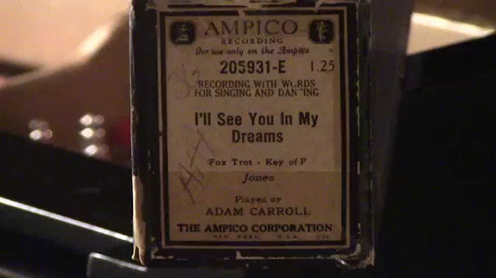 I'll See You in My Dreams Piano version - Piano performance video thumbnail
