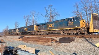 [4K] LOOK, LISTEN, LIVE! One CSX RIGHT After the Other on the RF&P! | 1/4/2026