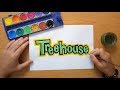 How to draw the Treehouse TV logo - You're watching Treehouse