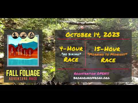 2023 Fall Foliage Adventure Race - Course Preview