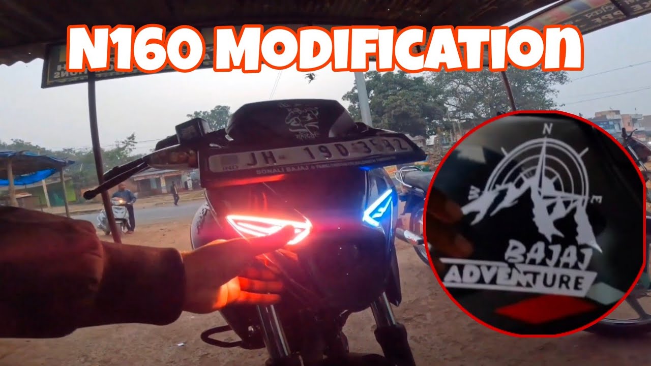 N160 Modification 😱 // Look Change Ho Gya Bike Ka 🤯 // #n160 # ...