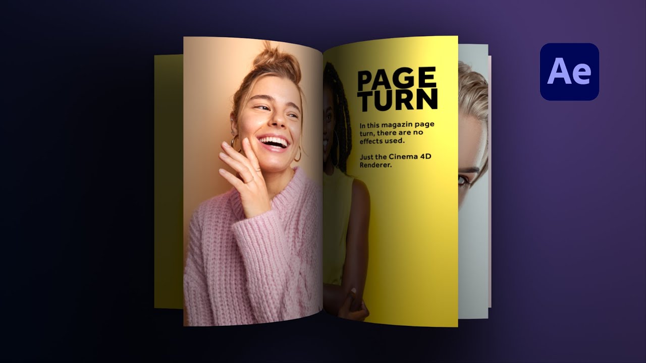 Page Flip Animation  After Effects Tutorial