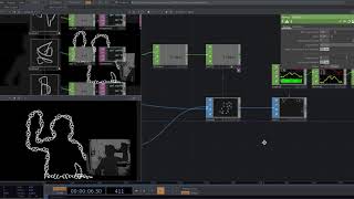 Linea ROOM #1 Touchdesigner with Kinect - editor view