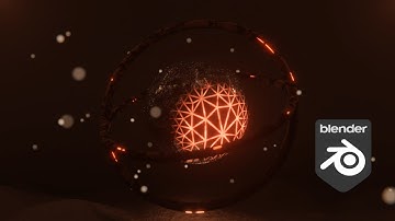 Animation Of a Glowing Sci Fi Sphere  |  Blender 3.4